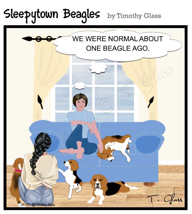 Sleepytown beagles Cartoon