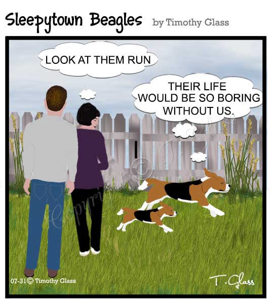 Sleepytown beagles Cartoon