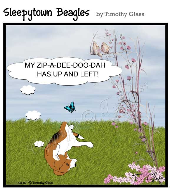 Sleepytown beagles Cartoon