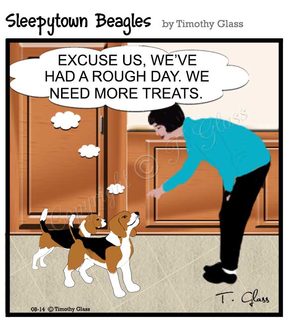 Sleepytown beagles Cartoon