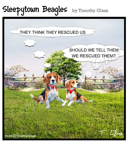 Sleepytown beagles Cartoon