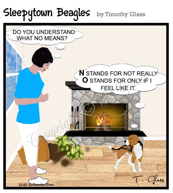 Sleepytown beagles Cartoon