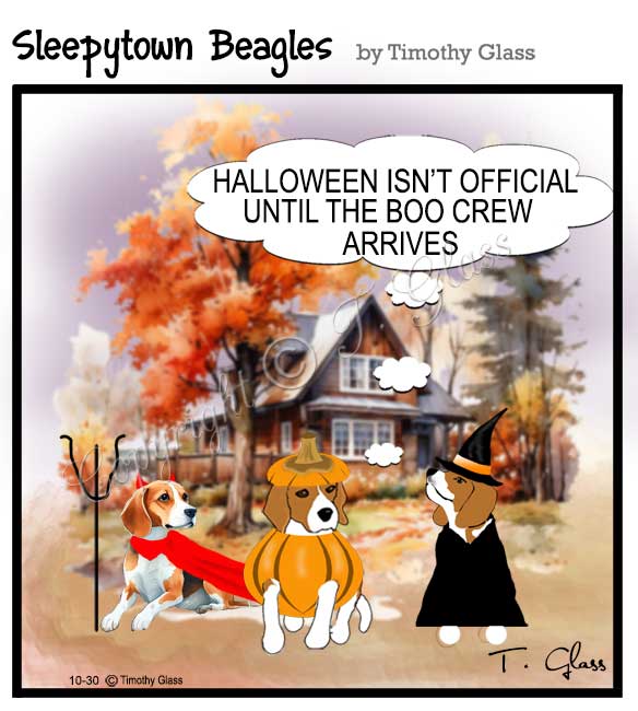 Sleepytown beagles Cartoon