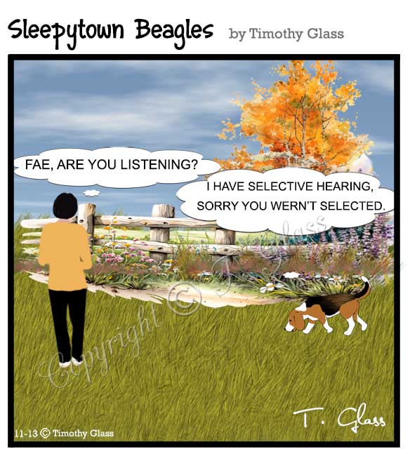 Sleepytown beagles Cartoon