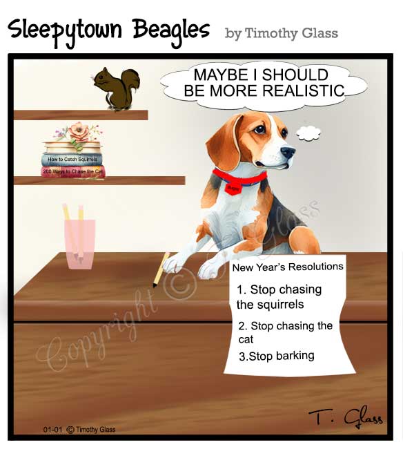 Sleepytown beagles Cartoon