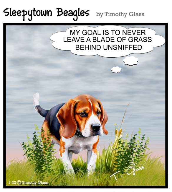 Sleepytown beagles Cartoon