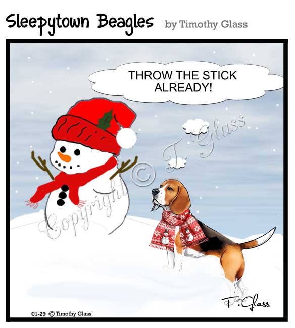 Sleepytown beagles Cartoon