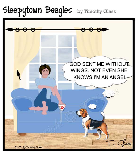 Sleepytown beagles Cartoon