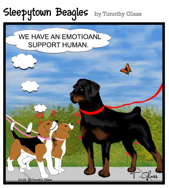 Sleepytown beagles Cartoon