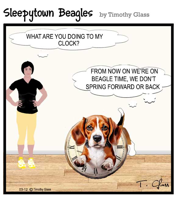 Sleepytown beagles Cartoon
