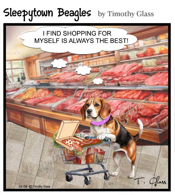 Sleepytown beagles Cartoon