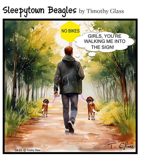 Sleepytown beagles Cartoon