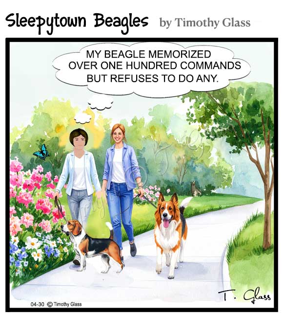 Sleepytown beagles Cartoon