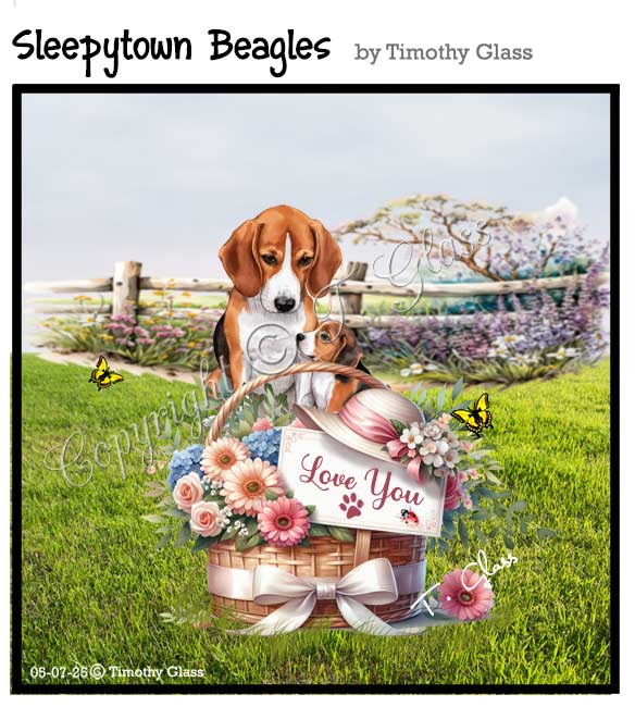 Sleepytown beagles Cartoon