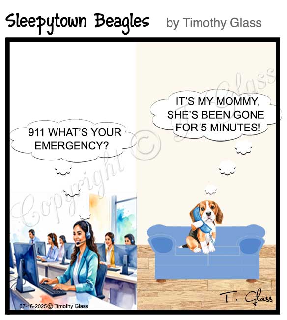 Sleepytown beagles Cartoon