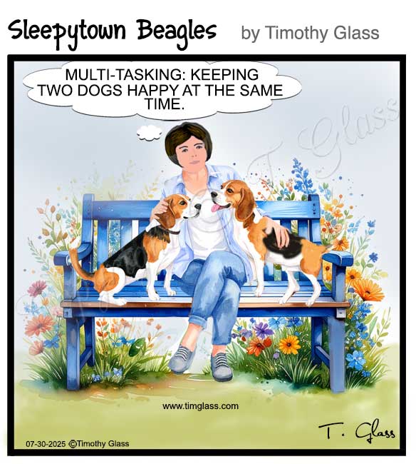 Sleepytown beagles Cartoon