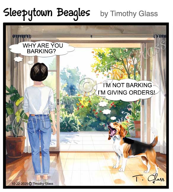 Sleepytown beagles Cartoon