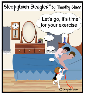 Sleepytown beagles Cartoon