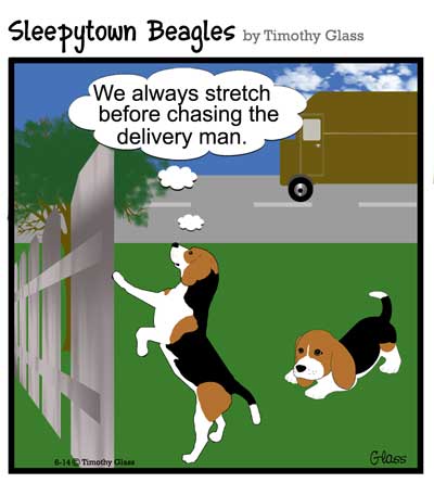 Sleepytown beagles Cartoon