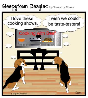 Sleepytown beagles Cartoon