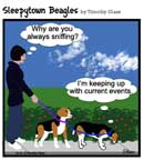 Sleepytown beagle cartoon