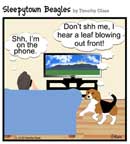 Sleepytown beagle cartoon