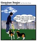 Sleepytown beagle cartoon