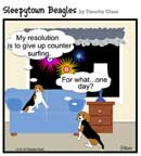 Sleepytown beagle cartoon