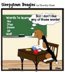 Sleepytown beagle cartoon