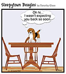 Sleepytown beagle cartoon