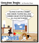 Sleepytown beagle cartoon