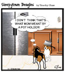 Sleepytown beagle cartoon