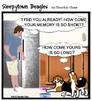 Sleepytown beagle cartoon