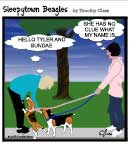 Sleepytown beagle cartoon