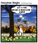 Sleepytown beagle cartoon