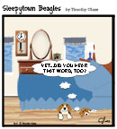 Sleepytown beagle cartoon