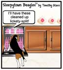 Sleepytown beagle cartoon