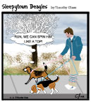 Sleepytown beagle cartoon