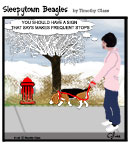 Sleepytown beagle cartoon