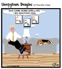 Sleepytown beagle cartoon