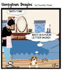 Sleepytown beagle cartoon