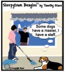 Sleepytown beagle cartoon