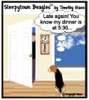 Sleepytown beagle cartoon