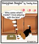 Sleepytown beagle cartoon