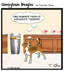 Sleepytown beagle cartoon