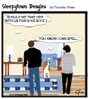 Sleepytown beagle cartoon