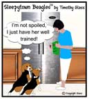 Sleepytown beagle cartoon