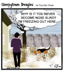 Sleepytown beagle cartoon