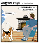 Sleepytown beagle cartoon