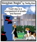 Sleepytown beagle cartoon